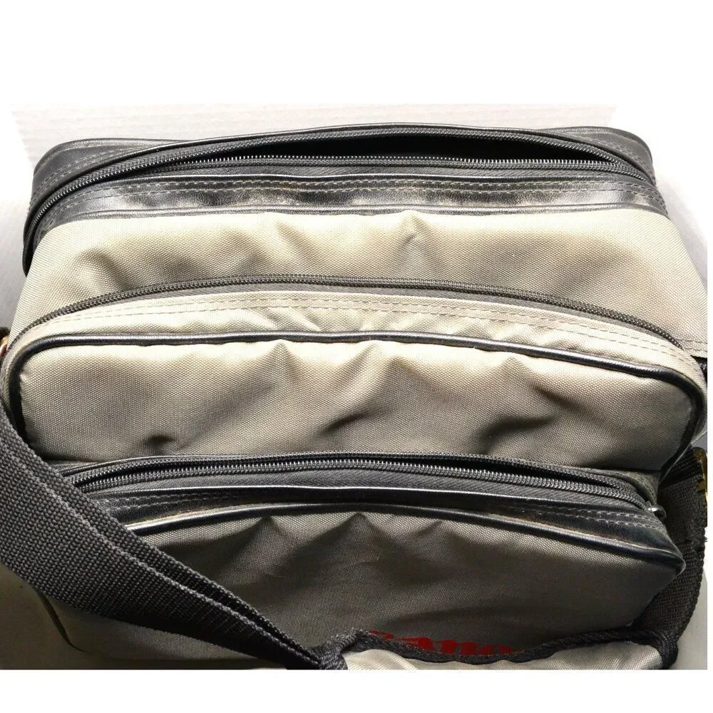Vintage Canon Camera Bag 1990s Gray/Black Multi Compartments Cameras Photography